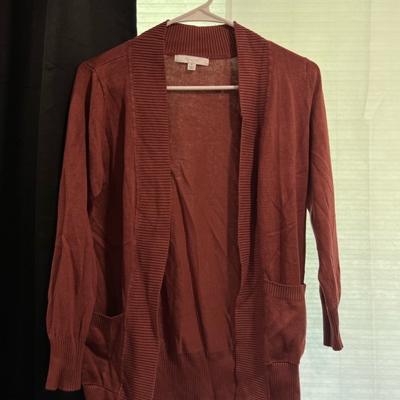 Active USA Brown Lightweight Knit Cardigan - Picture 1 of 2